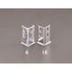 エスコ 48x48x 95mm アングルベース(ステンレス製) EA440AE-16 1セット(3個)（直送品）