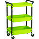 トラスコ中山 TRUSCO ツールワゴンロイヤル654×361×887深2浅1 黄緑 TWR-2-GR 1台 414-6085（直送品）