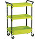 トラスコ中山 TRUSCO ツールワゴンロイヤル654×361×887深1浅2 黄緑 TWR-221-GR 1台 414-6026（直送品）