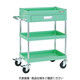 トラスコ中山 TRUSCO ツールワゴン ファルコンワゴン750X500 1段浅引出付 ゴム車輪 ホワイト FAW-973Z-W 1台（直送品）