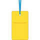 つくし工房 ケーブルタグ　荷札式　黄無地　両面印刷　ビニタイ付き 30-F　1枚