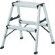 トラスコ中山 TRUSCO アルミ製踏台 2段 高強度型 シルバー TSAF-2-SV 1台 423-4120（直送品）