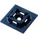 PANDUIT マウントベース アクリル系粘着テープ付き 耐候性黒 1000個入 ABM1M-AT-M0 1袋(1000個)（直送品）