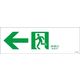 日本緑十字社 通路誘導標識 FAー902 「←非常口」 065902 1セット(10枚)（直送品）