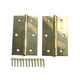 ハイロジック 真鍮蝶番89ミリ 00071657-001 1セット(10個)（直送品）