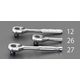 エスコ 3/8”DR/125mm ラチェットハンドル EA618BA-27 1個（直送品）
