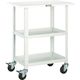 トラスコ中山 TRUSCO ツールワゴン バーディワゴン 600X400 天板付 ホワイト BDW-962T-W 1台 450-1578（直送品）