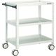 トラスコ中山 TRUSCO ツールワゴン バーディワゴン 750×500×H740 ウレタン双輪 ホワイト BDW-773D-W 1台（直送品）