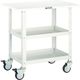 トラスコ中山 TRUSCO ツールワゴン バーディワゴン 600X400 天板付 ウレタン車輪 ホワイト BDW-762TU-W 1台（直送品）