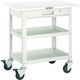 トラスコ中山 TRUSCO ツールワゴン バーディワゴン 600X400 引出 天板付 ホワイト BDW-762TV-W 1台（直送品）