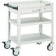 トラスコ中山 TRUSCO ツールワゴン バーディワゴン 600×400 引出付 ウレタン車輪 ホワイト BDW-763VU-W 1台（直送品）