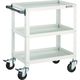 トラスコ中山 TRUSCO ツールワゴン バーディワゴン 600X400XH740 3段 ホワイト BDW-763-W 1台（直送品）