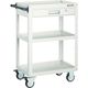 TRUSCO ツールワゴン イーグルワゴン 600×400×H740 引出付 ウレタン車輪 ホワイト EGW-763VU-W 1台（直送品）