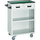 トラスコ中山 TRUSCO ツールワゴン 600X400XH880 引出・幕板付 ホワイト NTS-403N-W 1台 440-8322（直送品）