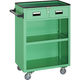 トラスコ中山 TRUSCO ツールワゴン 600X400XH880 引出・幕板付 ヤンググリーン NTS-403N-YG 1台（直送品）
