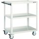トラスコ中山 TRUSCO ツールワゴン イーグルワゴン 600X400XH880 ウレタン車輪 ホワイト EGW-963U-W 1台（直送品）