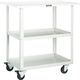 トラスコ中山 TRUSCO ツールワゴン イーグルワゴン 600×400×H900 天板付 4輪自在 ホワイト EGW-962TJ-W 1台（直送品）