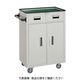 トラスコ中山 TRUSCO ツールワゴン 600X400XH880 引出・扉付 ホワイト NTS-503N-W 1台 440-8403（直送品）