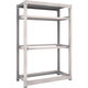 TRUSCO スチールラック M3型中量棚 1200X571XH1800 棚板2段+タイヤ2段 M3-6462Y2 1台(1個)（直送品）
