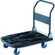 トラスコ中山 TRUSCO 樹脂台車 カルティオビッグ 折畳 900X600 S付 黒 MPK-906-BK-S 1台 436-9947（直送品）