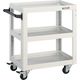 トラスコ中山 TRUSCO ツールワゴン ドルフィン 600X400 4輪自在 ホワイト DLWS-763J-W 1台 454-7632（直送品）