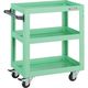 トラスコ中山 TRUSCO ツールワゴン ドルフィン 600X400 4輪自在 ヤンググリーン DLWS-763J-YG 1台（直送品）