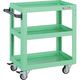 TRUSCO ツールワゴン ドルフィン 600×400 4輪自在 ウレタン車輪 ヤンググリーン DLWS-763UJ-YG 1台（直送品）