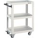 トラスコ中山 TRUSCO ツールワゴン ドルフィン 600×400 4輪自在 ウレタン車輪 ホワイト DLWS-963UJ-W 1台（直送品）