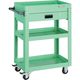トラスコ中山 TRUSCO ツールワゴン ドルフィン 600X400 1段引出 ヤンググリーン DLWS-763V-YG 1台（直送品）