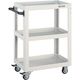 トラスコ中山 TRUSCO ツールワゴン ドルフィン 600×400 ウレタン車輪 ホワイト DLWS-963U-W 1台 454-7977（直送品）