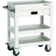 トラスコ中山 TRUSCO ツールワゴン ドルフィン 750X500 1段引出 ホワイト DLWS-973V-W 1台 454-8230（直送品）