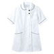 住商モンブラン ナースジャケット 半袖 白×ネイビー LL 73-1968 1枚　白衣