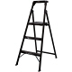 PiCa Corp(ピカコーポレイション) アルミ合金 上枠付踏台BLACK EDITION 3段 86cm MFT-3bk 1台（直送品）