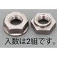 エスコ M12 ゆるみ止めナット(SUS304/2個) EA949PY-212 1セット(12個:2個×6袋)（直送品）