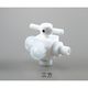 アズワン アズフロン(R)YK接続ハーフオネジコック 3方 AF-YK10 1個 2-763-03（直送品）