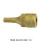 HAZET ショートヘキサゴンソケット(差込角6.35mm・チタンコーティング) 8501H-3 1個 442-3402（直送品）