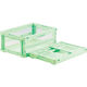 三甲 サンコー 折りたたみコンテナー 559140 マドコンライトOー30Bグリーン SKMLO-O-30B-GR 1個 469-8975（直送品）