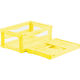 三甲 サンコー 折りたたみコンテナー 559140 マドコンライトOー30Bイエロー SKMLO-O-30B-YE 1個 469-9009（直送品）