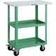 トラスコ中山 TRUSCO ツールワゴン イーグルワゴン 600X400XH740 天板付 ヤンググリーン EGW-762T-YG 1台（直送品）