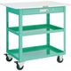 トラスコ中山 TRUSCO ツールワゴン イーグルワゴン 600X400 引出 天板付 ヤンググリーン EGW-962TV-YG 1台（直送品）