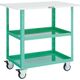TRUSCO ツールワゴン イーグルワゴン 600X400 天板付 ウレタン車輪 ヤンググリーン EGW-962TU-YG 1台（直送品）