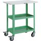 TRUSCO ツールワゴン バーディワゴン 600X400 天板付 ウレタン車輪 ヤンググリーン BDW-962TU-YG 1台（直送品）