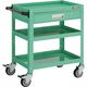 トラスコ中山 TRUSCO バーディワゴン 600×400 引出付 ウレタン車輪 ヤンググリーン BDW-763VU-YG 1台（直送品）