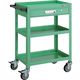 トラスコ中山 TRUSCO バーディワゴン 600×400 引出付 ウレタン車輪 ヤンググリーン BDW-963VU-YG 1台（直送品）
