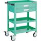 トラスコ中山 TRUSCO バーディワゴン 750×500 引出2段付 ウレタン車輪 ヤンググリーン BDW-973V2U-YG 1台（直送品）