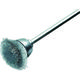 LESSMANN ミニチュア軸付カップ型ブラシ 鋼線0.1 Φ15 430222 1本(1個) 483-9927（直送品）