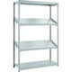 トラスコ中山 TRUSCO スチールラック M1.5型棚 1200X450XH1800 4段 傾斜2段 M1.5-6444K2 1台(1個)（直送品）