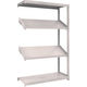 トラスコ中山 TRUSCO スチールラック M2型棚 1200X450XH1800 4段 傾斜2段 連結 M2-6444K2B 1台(1個)（直送品）
