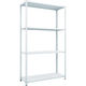 TRUSCO スチールラック SBL型抗菌塗装セミボルトレス軽量棚 W1200XD450XH2100 4段 W色 SBL-7444-W（直送品）