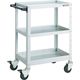 トラスコ中山 TRUSCO ツールワゴン バーディワゴン 600X400XH880 浅2深1段 ホワイト BDW-963F1-W 1台（直送品）